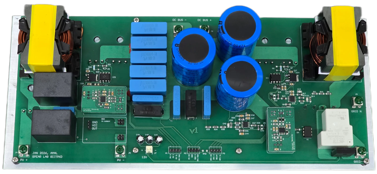Hybrid solar–grid water pumping hardware